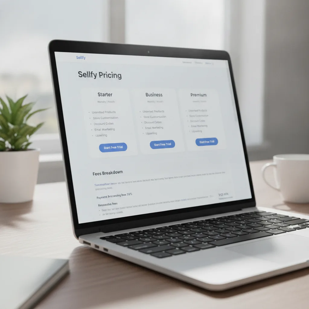 Sellfy pricing plans overview
